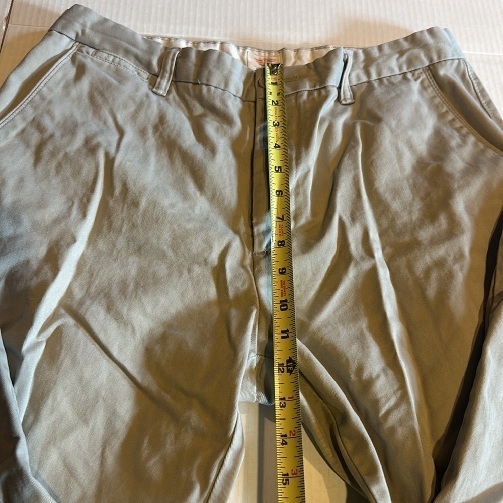 Dockers khaki D3 classic pants zipper front pockets front & back w buttons back - Picture 3 of 12